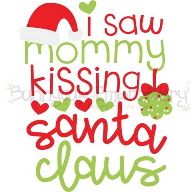 Picture of Saw Mommy Kissing Santa SVG File