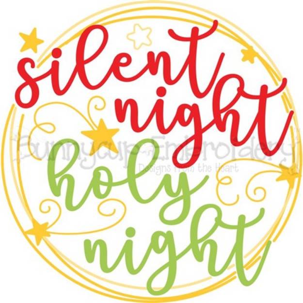 Picture of Silent Night SVG File