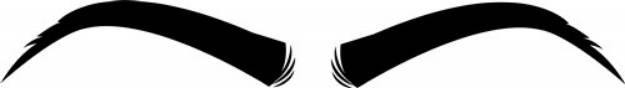 Picture of Eye Brows SVG File