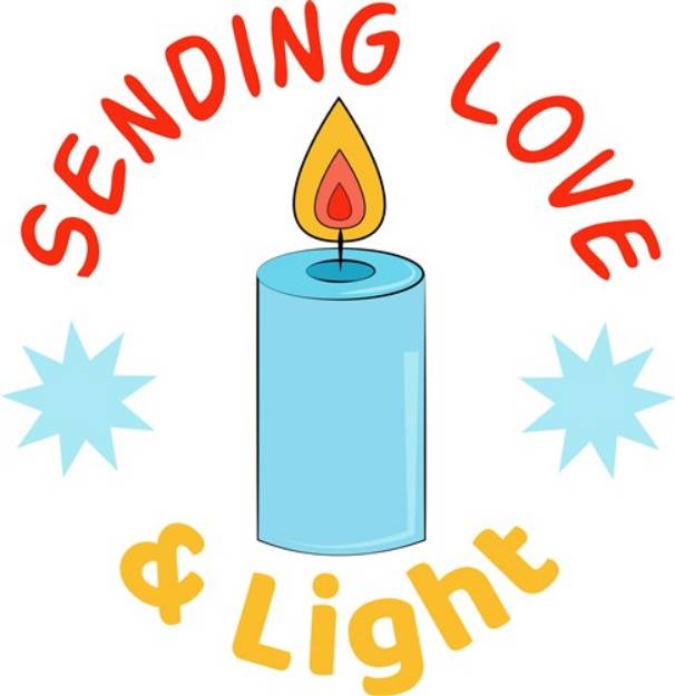 Picture of Sending Love And Light SVG File