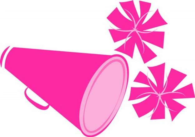 Picture of Megaphone & Cheer Poms SVG File