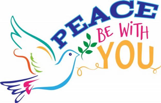 Picture of Peace Be With You SVG File