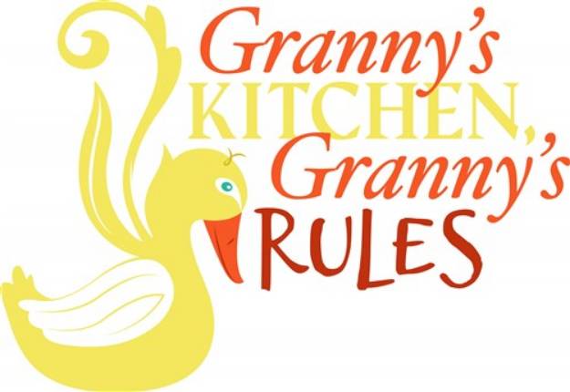Picture of Grannys  Kitchen Grannys Rules SVG File
