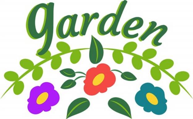Picture of Garden Flowers SVG File