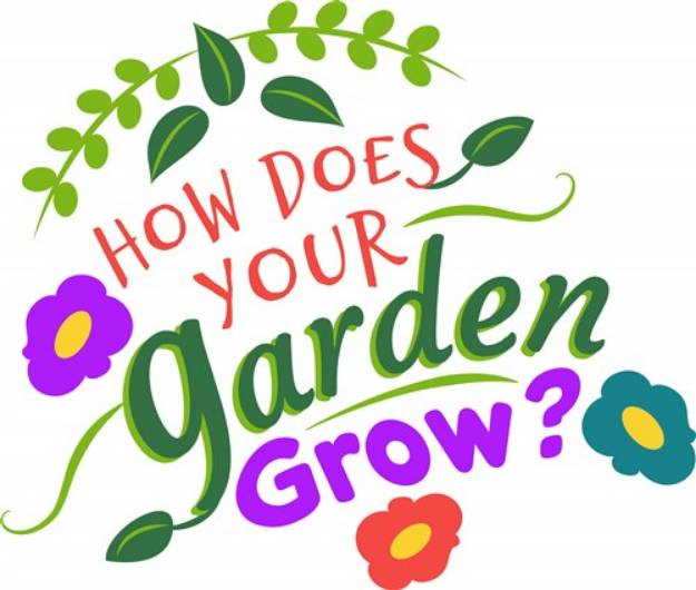 Picture of How Does Your Garden Grow SVG File