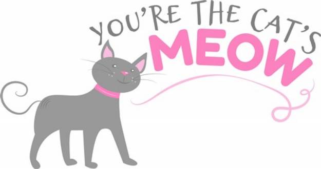 Picture of The Cats Meow SVG File