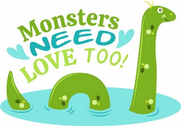 Picture of Monsters Need Love Too SVG File