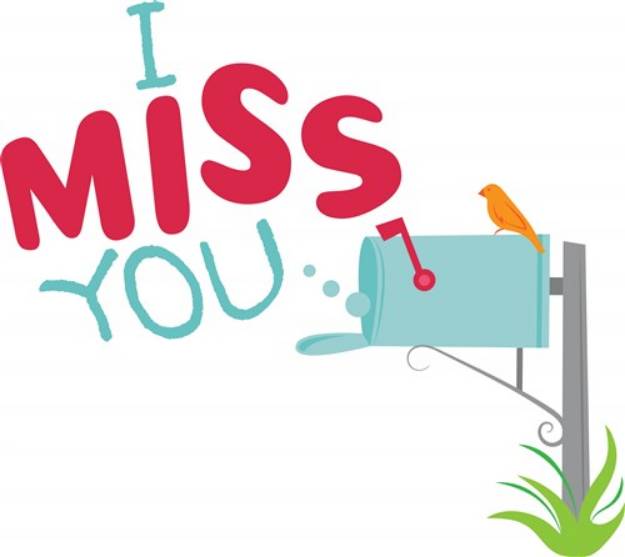Picture of I Miss You SVG File