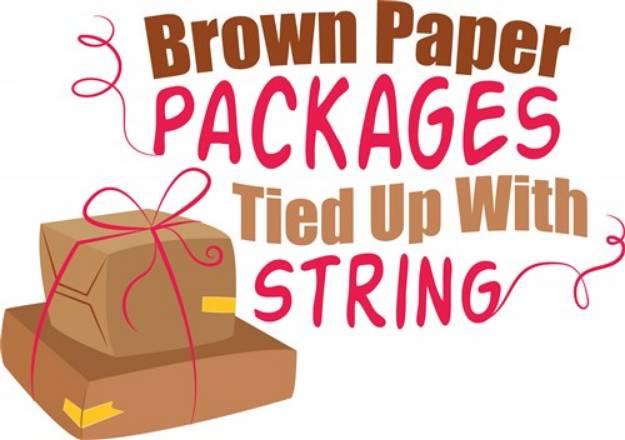 Picture of Packages Tied Up With String SVG File