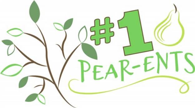 Picture of #1 Pear-Ents SVG File