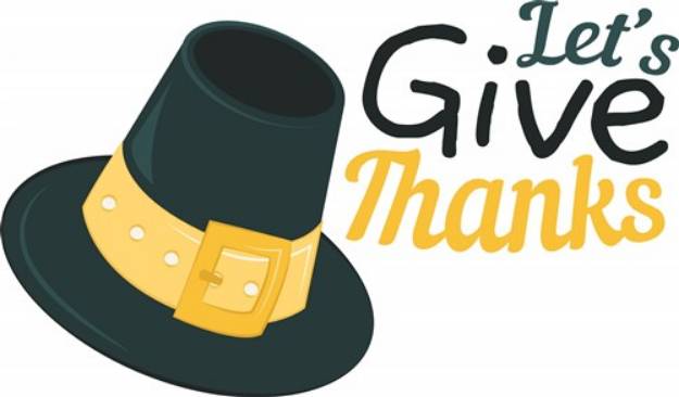 Picture of Lets Give Thanks SVG File