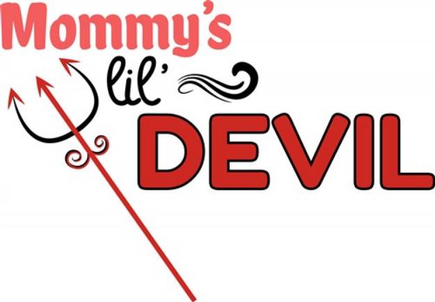 Picture of Mommys Lil Devil SVG File