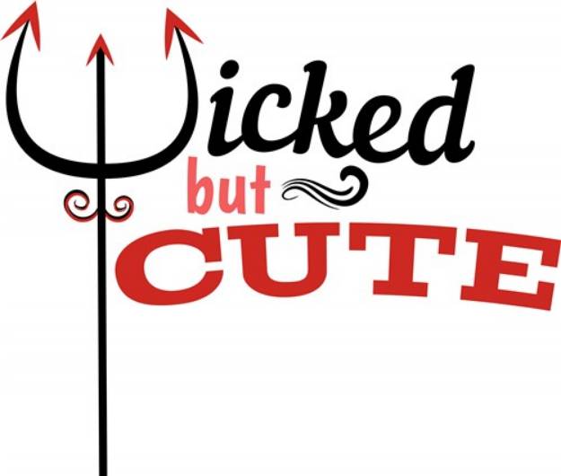 Picture of Wicked But Cute SVG File