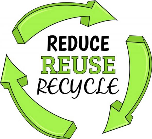Picture of Reduce Reuse Recycle SVG File