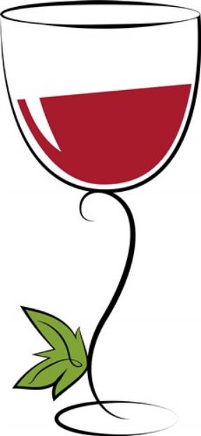 Picture of Wine Glass SVG File