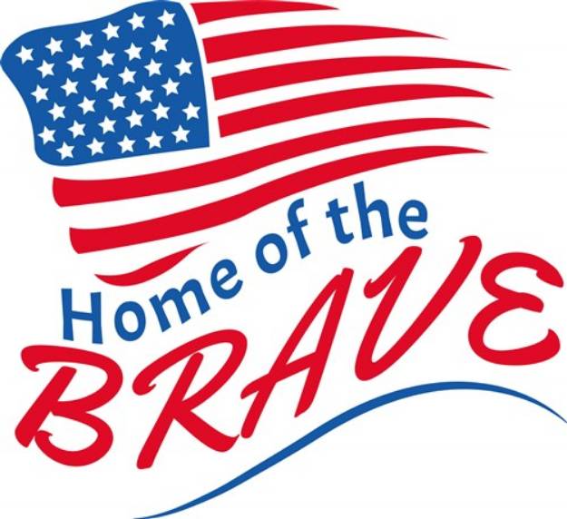 Picture of Home Of The Brave SVG File