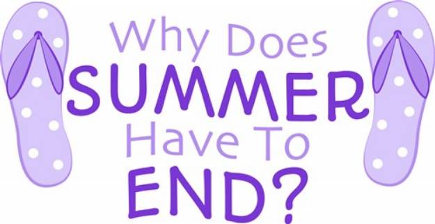 Picture of Summer Never Ends! SVG File