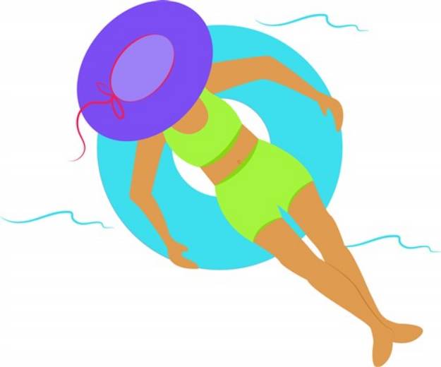 Picture of Relaxing In The Water SVG File