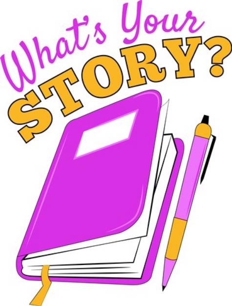 Picture of Whats Your Story? SVG File