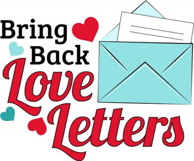 Picture of Bring Back Love Letters SVG File