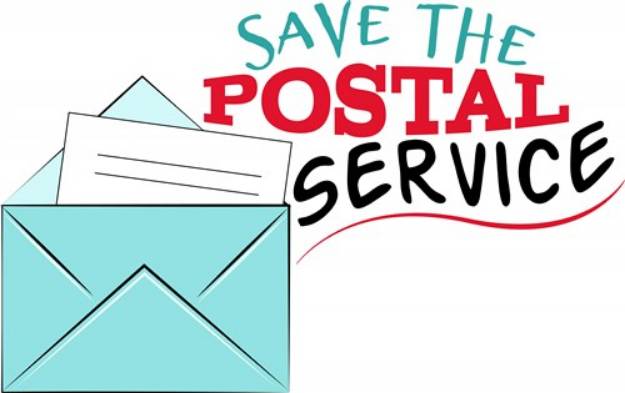 Picture of Save The Postal Service SVG File