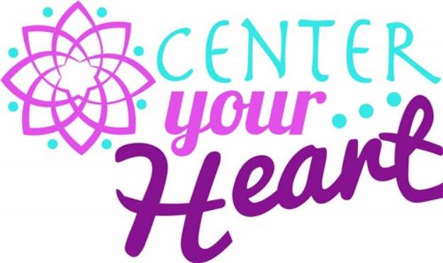 Picture of Center Your Heart SVG File