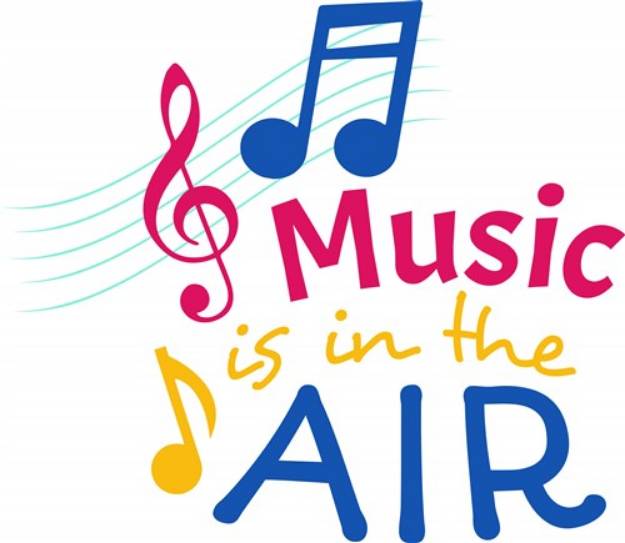 Picture of Music In The Air SVG File
