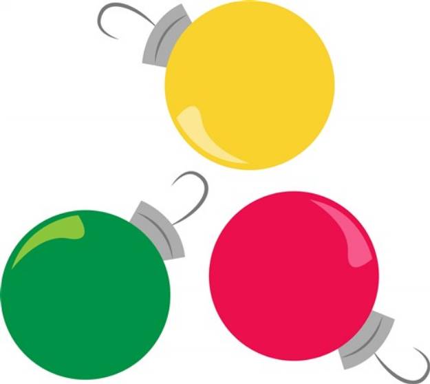 Picture of Christmas Ornaments SVG File