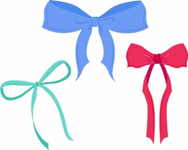 Picture of Ribbon Bows SVG File