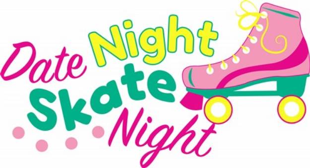 Picture of Date Night Skate Night SVG File