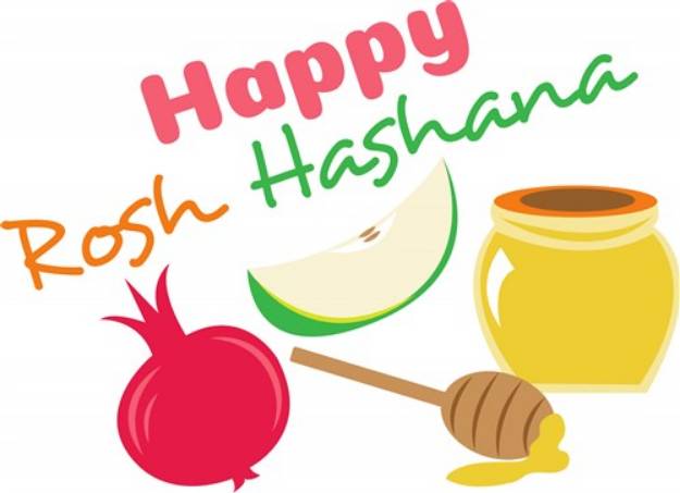 Picture of Happy Rosh Hashana SVG File