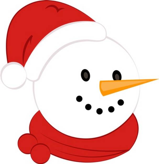 Picture of Snowman Head SVG File