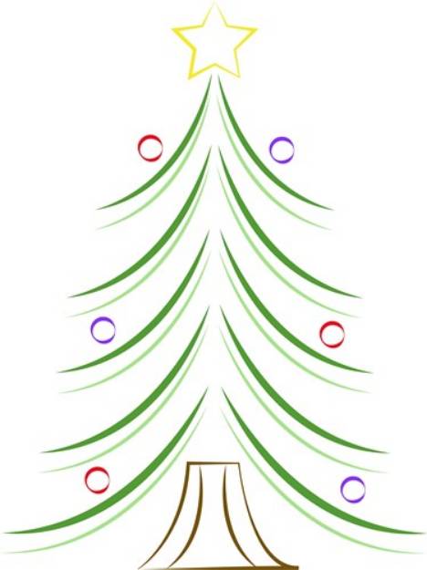 Picture of Artistic Christmas Tree SVG File