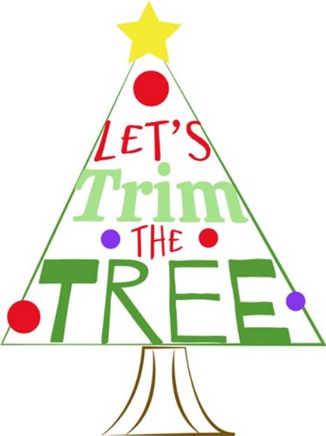 Picture of Lets Trim The Tree SVG File
