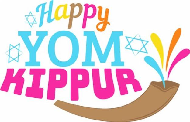 Picture of Happy Yom Kippur SVG File
