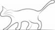 Picture of Cat Outline SVG File