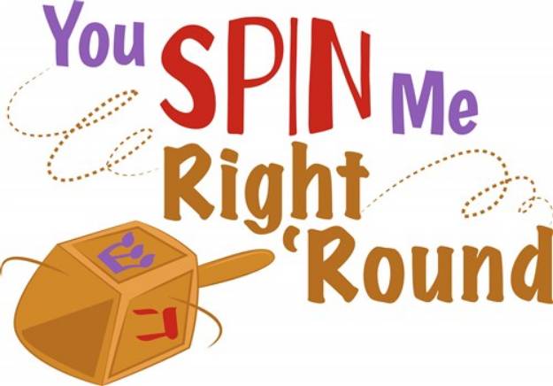Picture of Spin Me Right Round SVG File