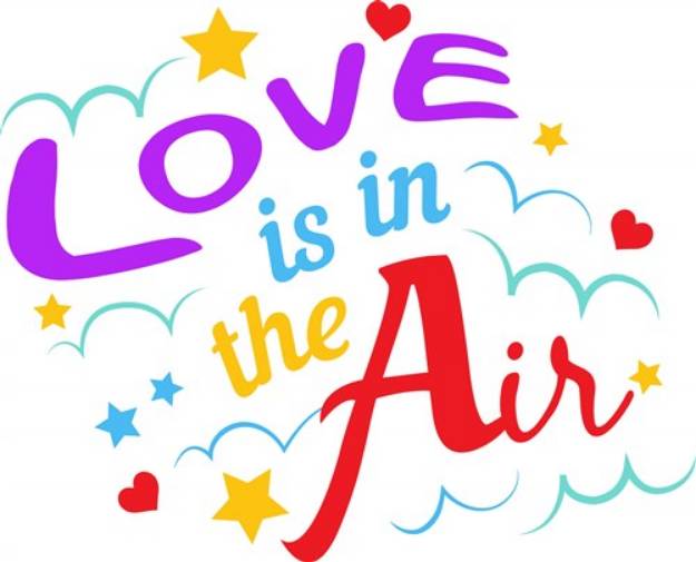 Picture of Love In The Air SVG File
