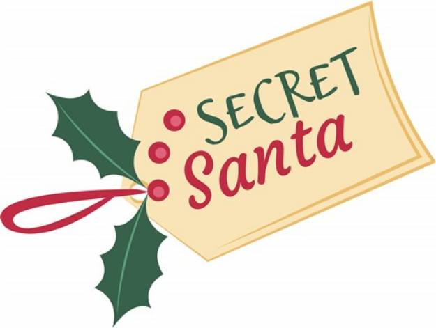 Picture of Secret Santa SVG File