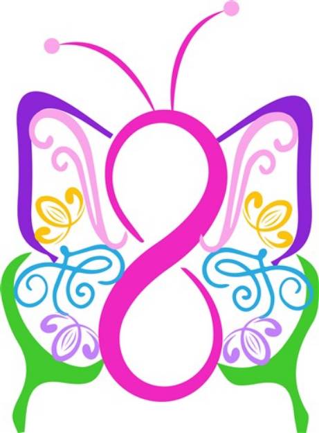 Picture of Infinity Butterfly SVG File
