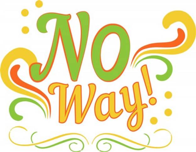 Picture of No Way! SVG File