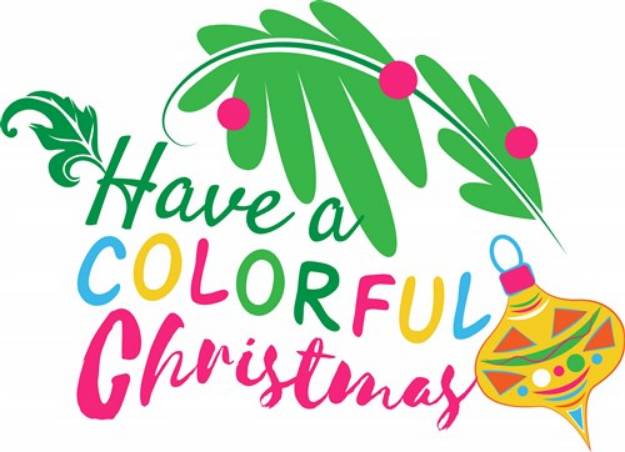 Picture of Colorful Christmas SVG File
