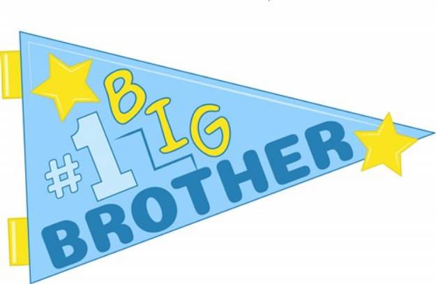 Picture of Big Brother Pennant SVG File