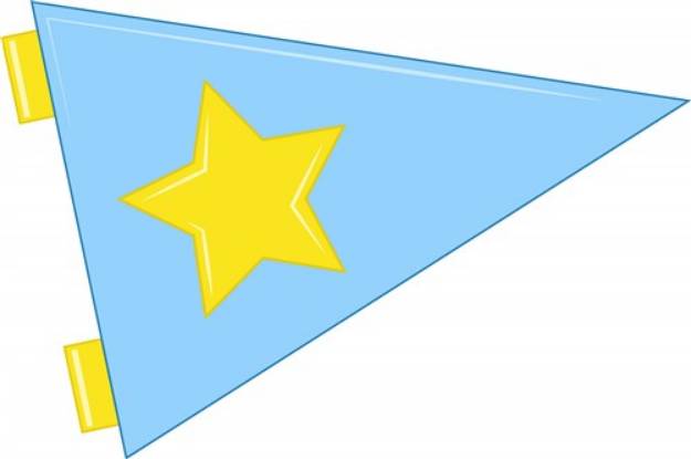 Picture of Pennant & Star SVG File