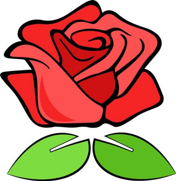 Picture of Red Rose SVG File