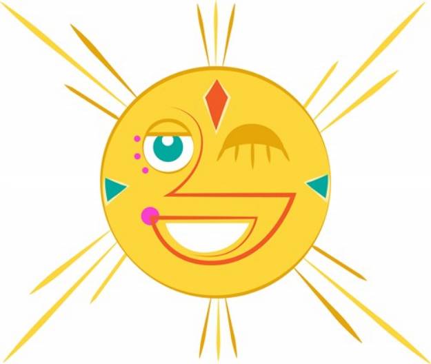 Picture of Aztec Sun SVG File