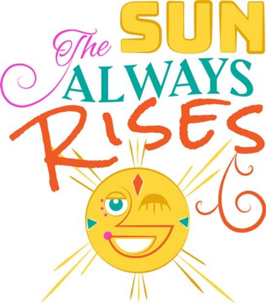 Picture of Sun Always Rises SVG File