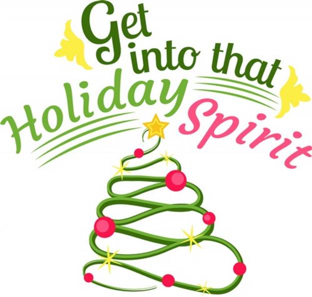 Picture of Holiday Spirit SVG File