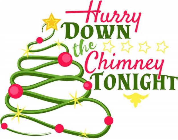 Picture of Down The Chimney SVG File