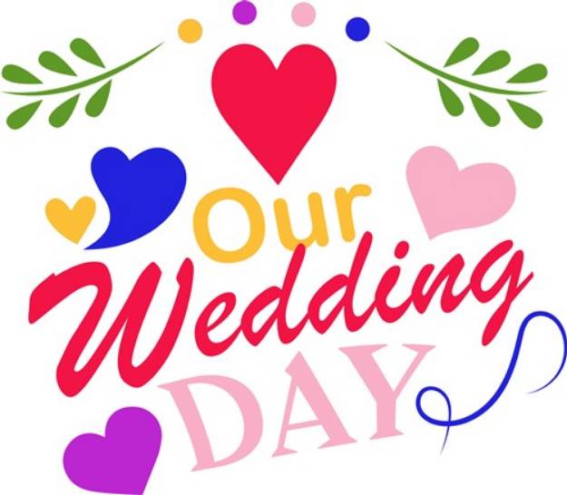 Picture of Our Wedding Day SVG File